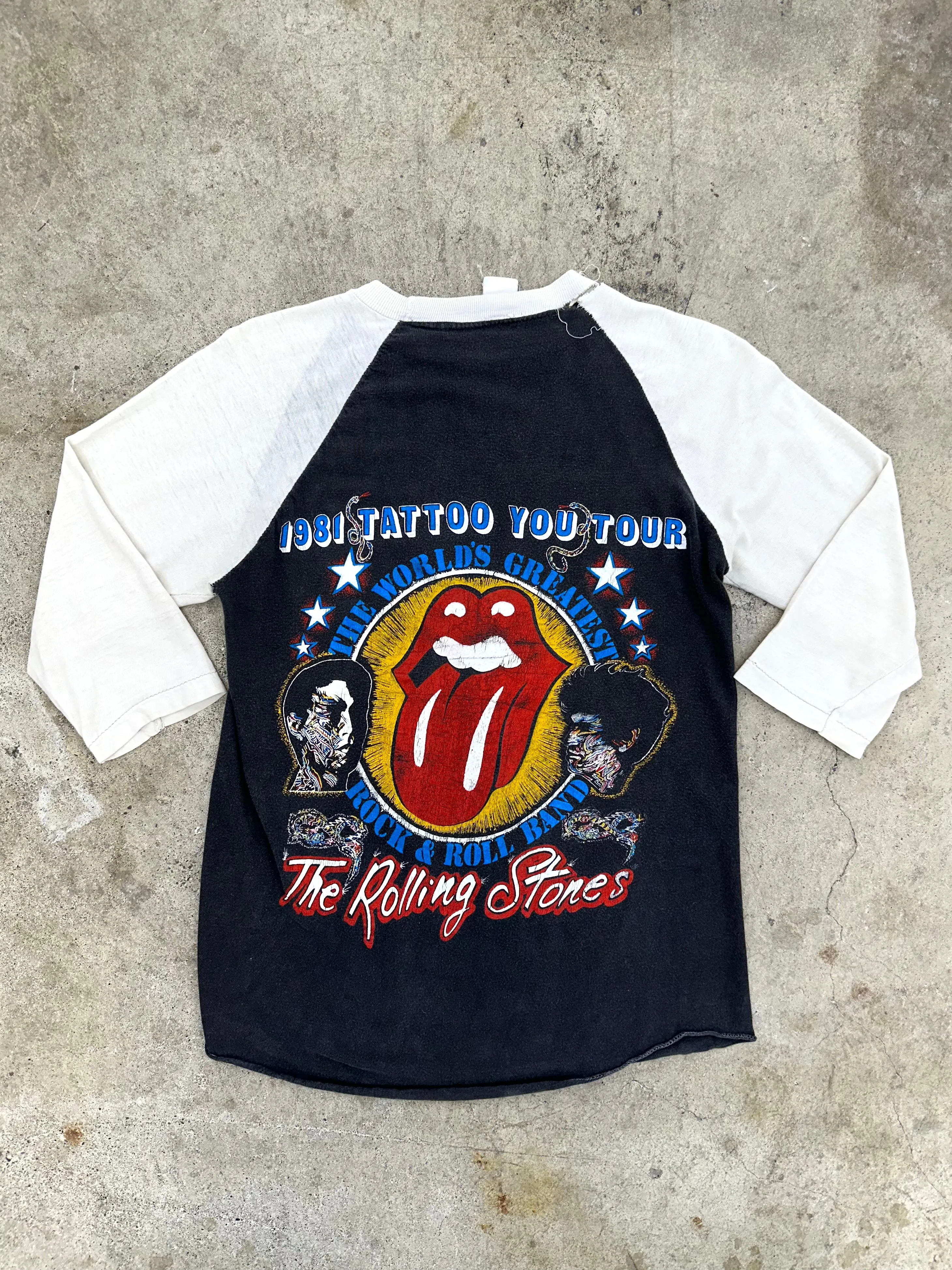 1981 The Rolling Stones Thrashed Raglan