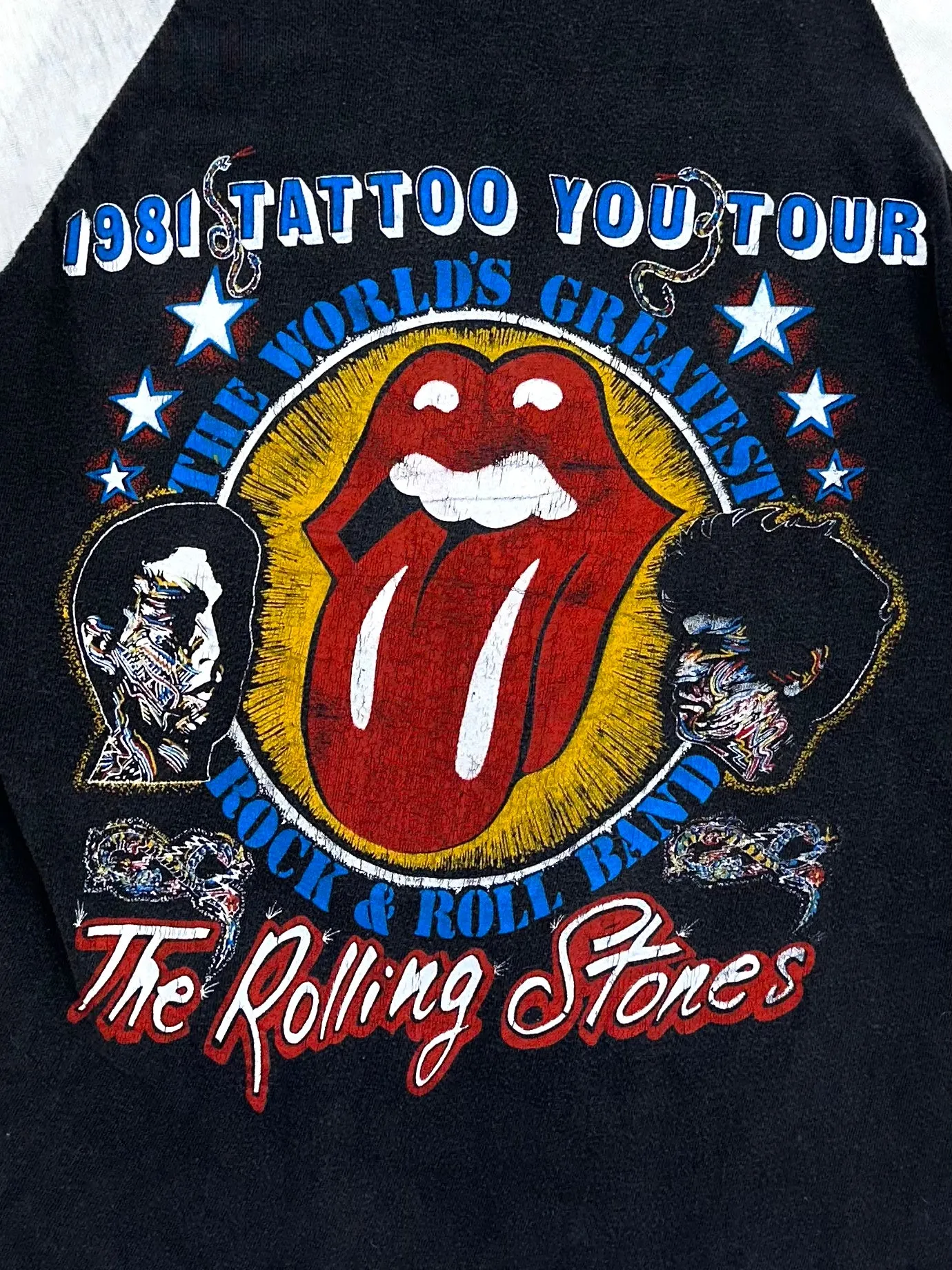 1981 The Rolling Stones Thrashed Raglan