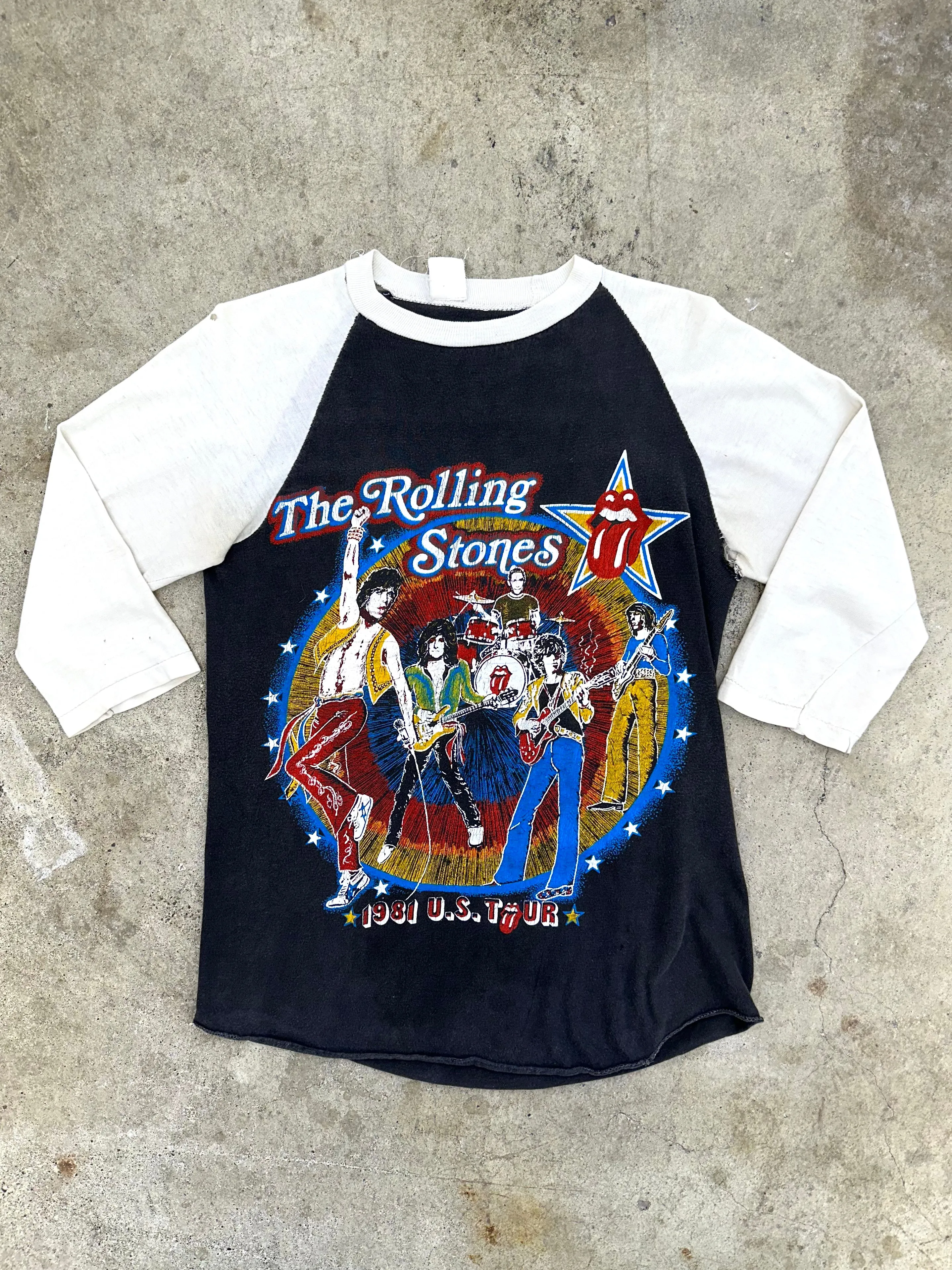 1981 The Rolling Stones Thrashed Raglan