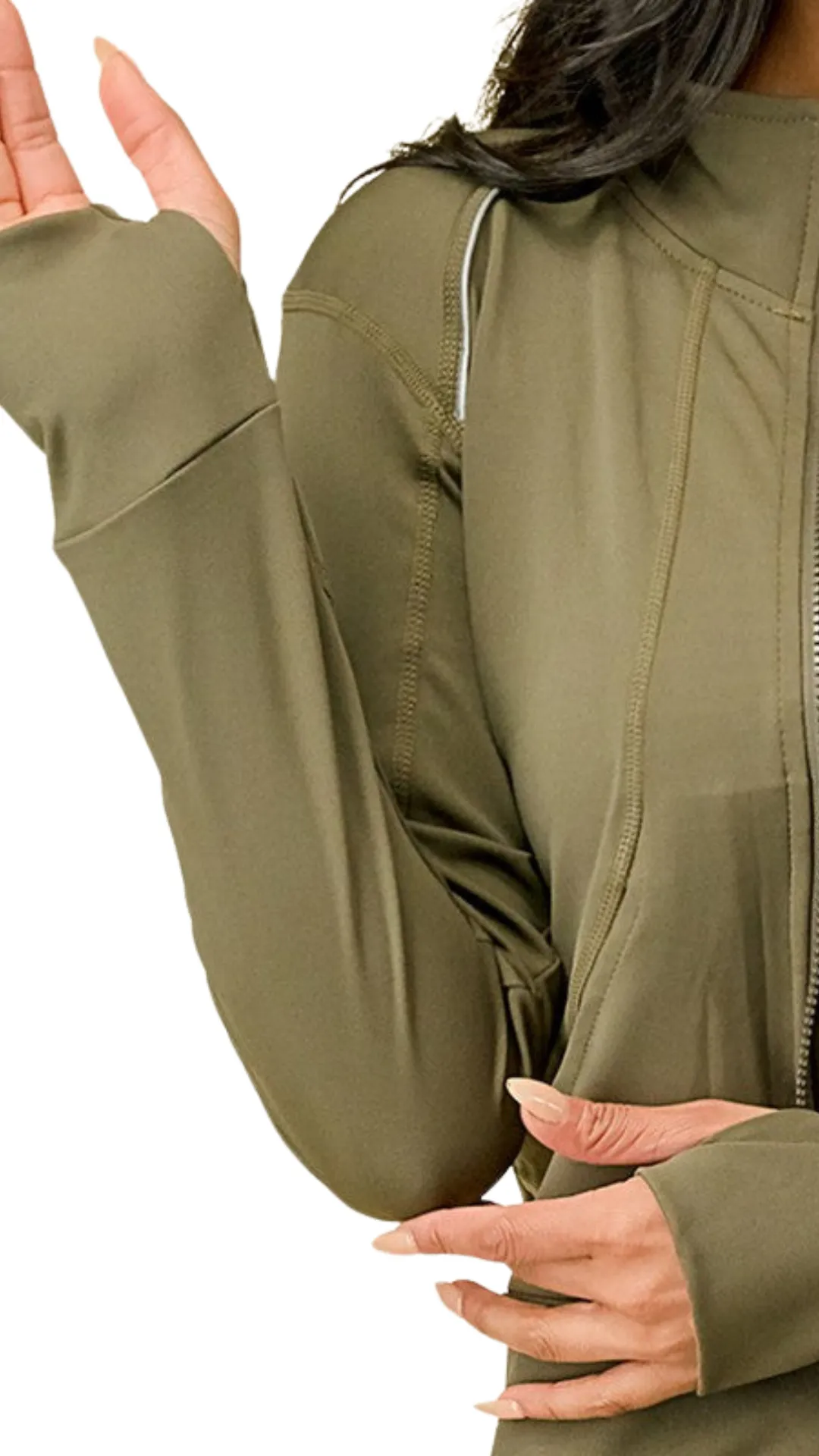 3 Piece Matching Workout Set in Khaki Green (Last Chance-No Restock)