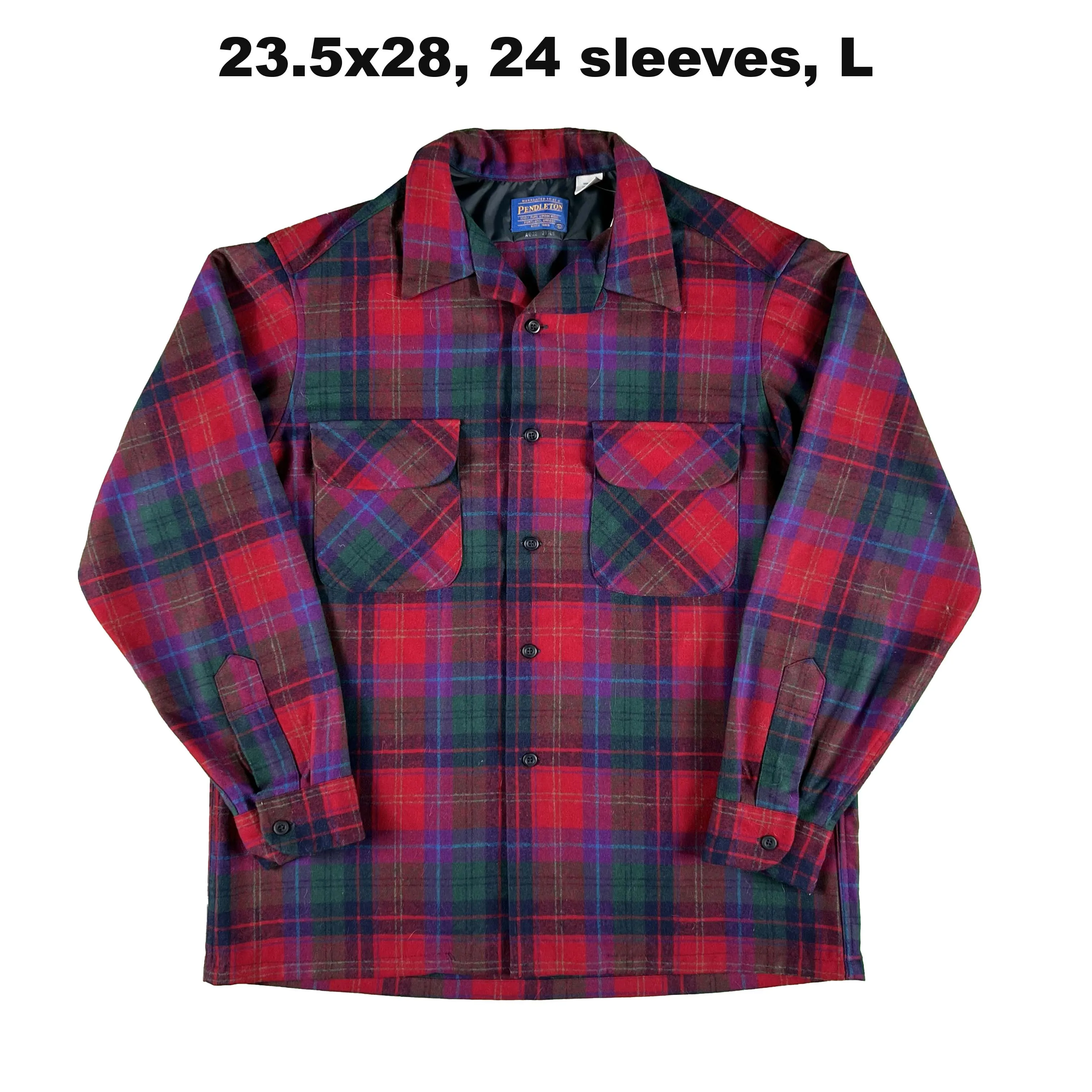 60s/70s Pendleton Loop Collar Flannel Board Shirt- SELECT SHIRT
