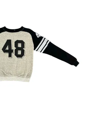 80s Varsity Distressed Crewneck