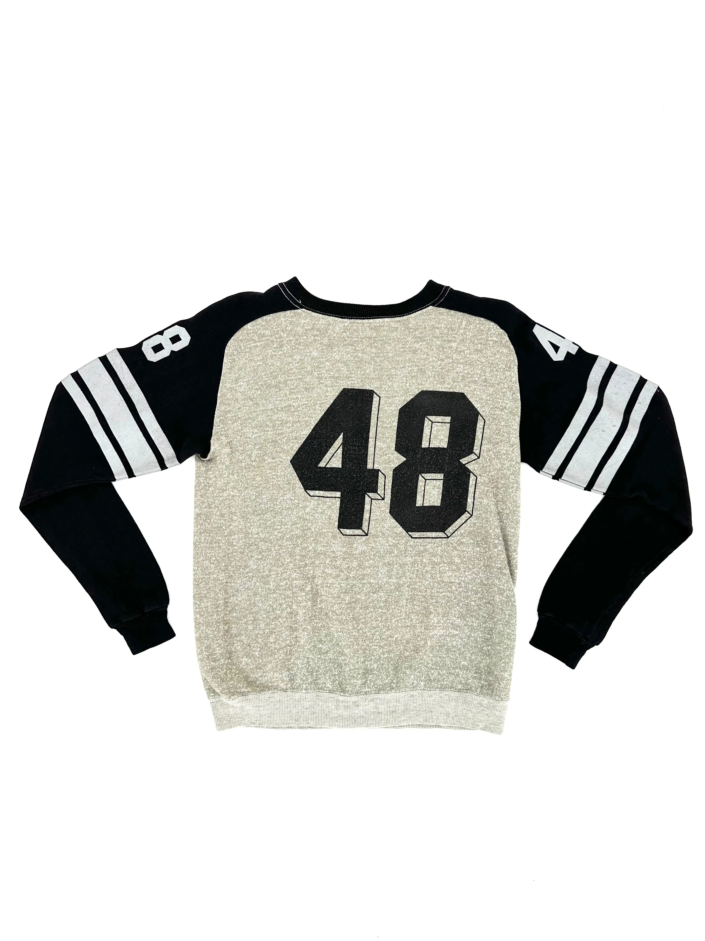 80s Varsity Distressed Crewneck