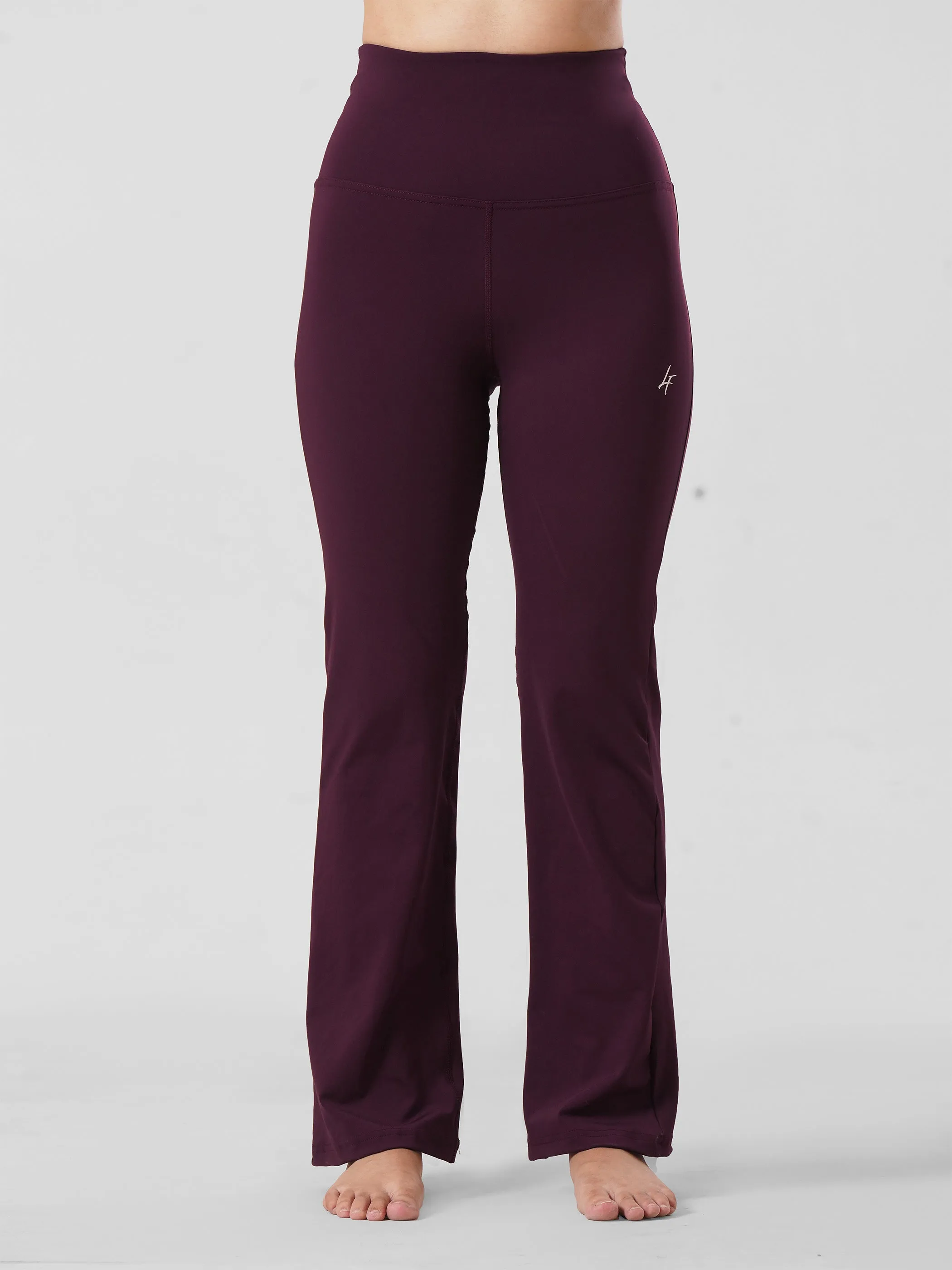 Active Flare Legging In Maroon