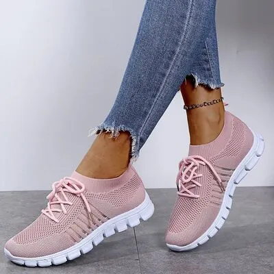 Ademende mesh veterschoenen
