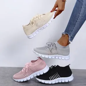 Ademende mesh veterschoenen