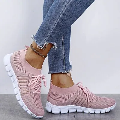 Ademende mesh veterschoenen
