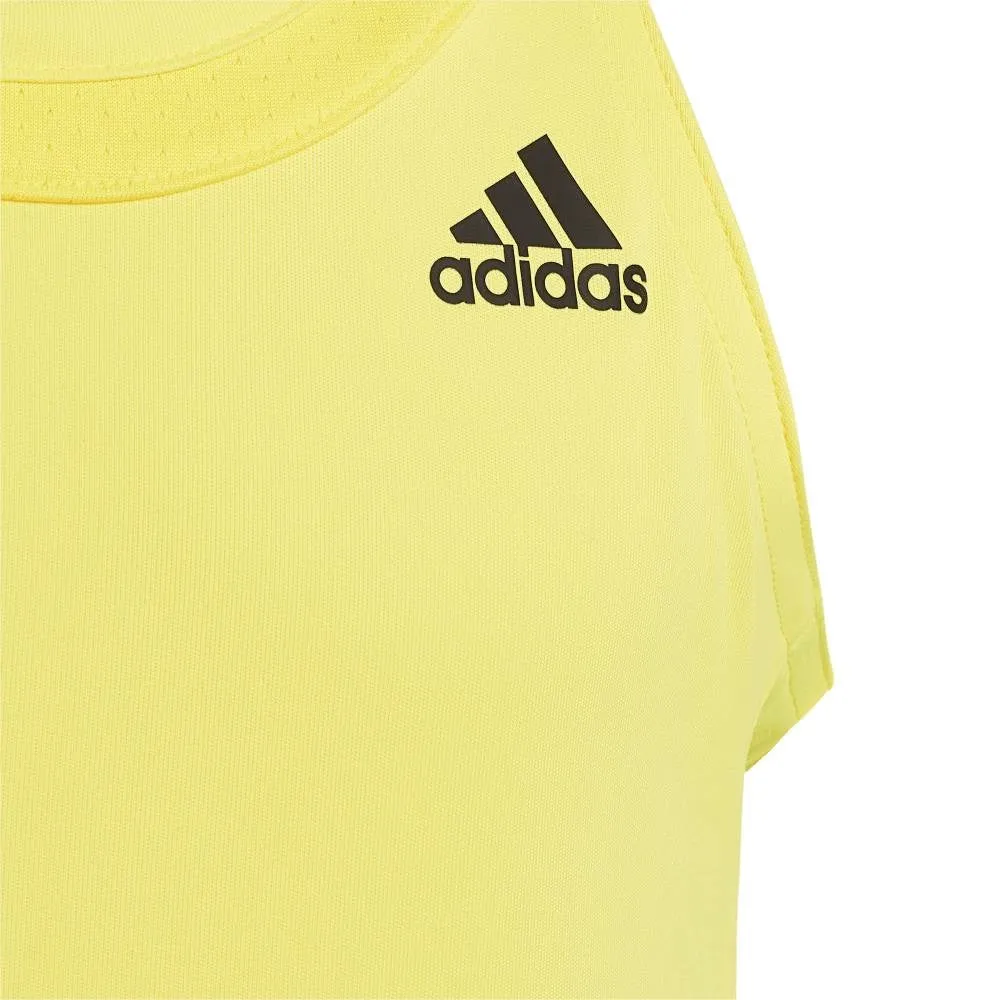adidas Girls' Club Tank Top (Beam Yellow)