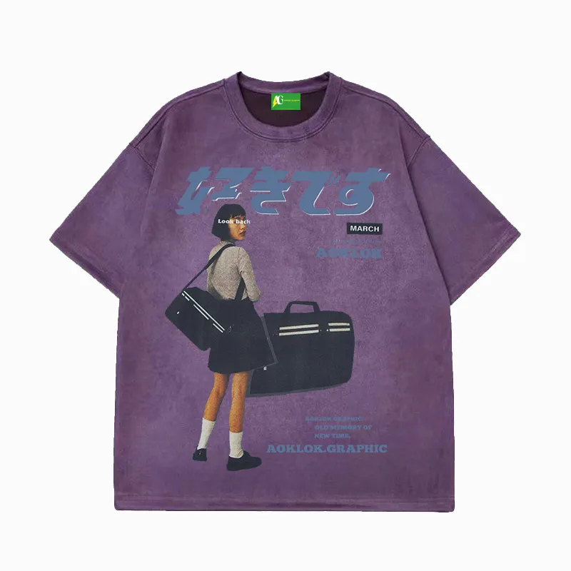 AG Urban "好きです" Japanese suede Short Sleeves