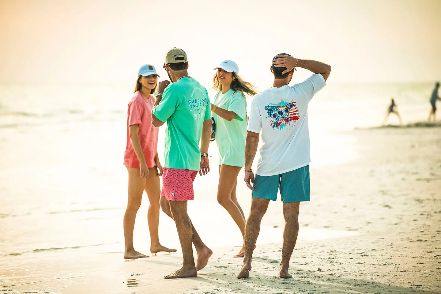 American Flag Watercolor Greyton SHORT SLEEVE TEE FINAL SALE