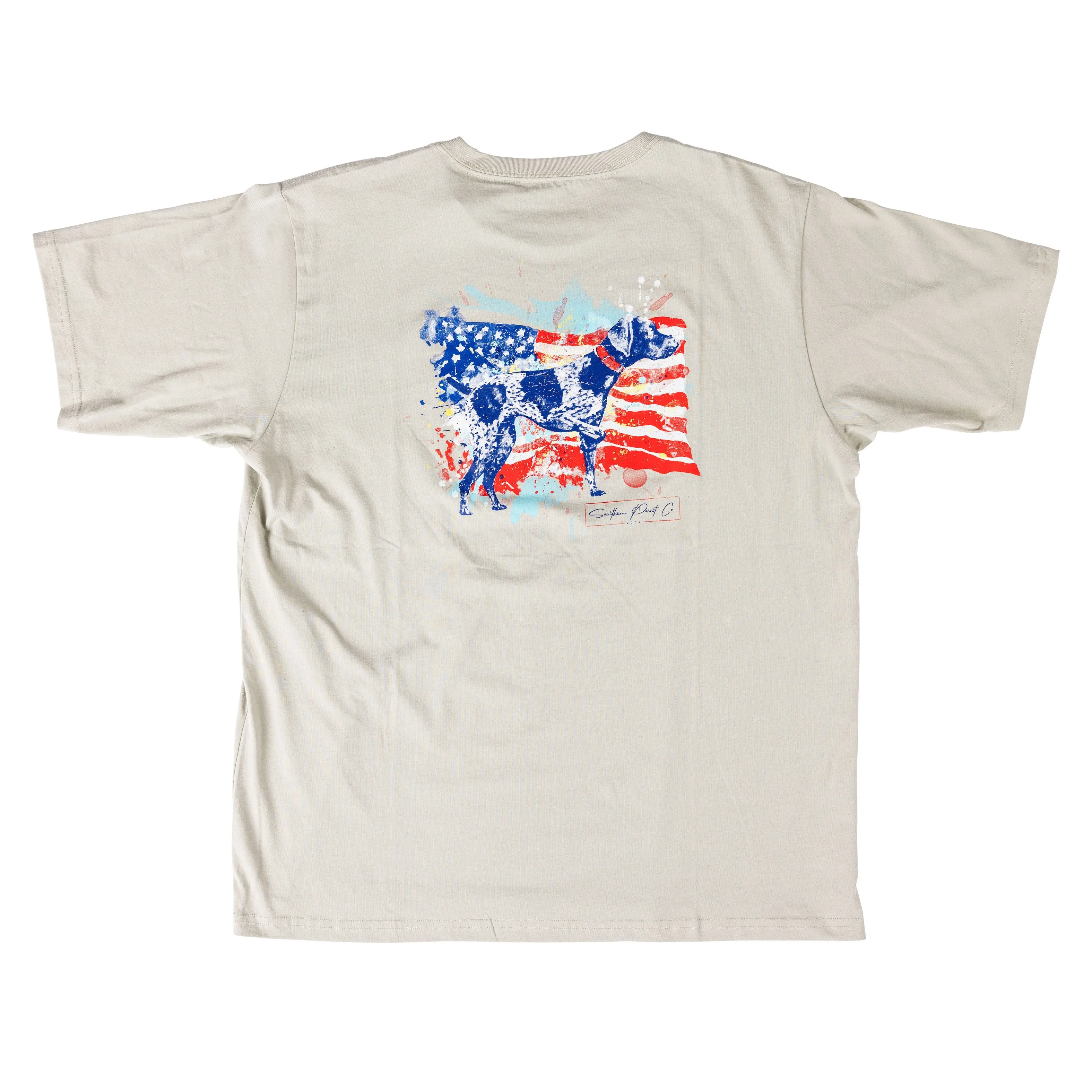 American Flag Watercolor Greyton SHORT SLEEVE TEE FINAL SALE