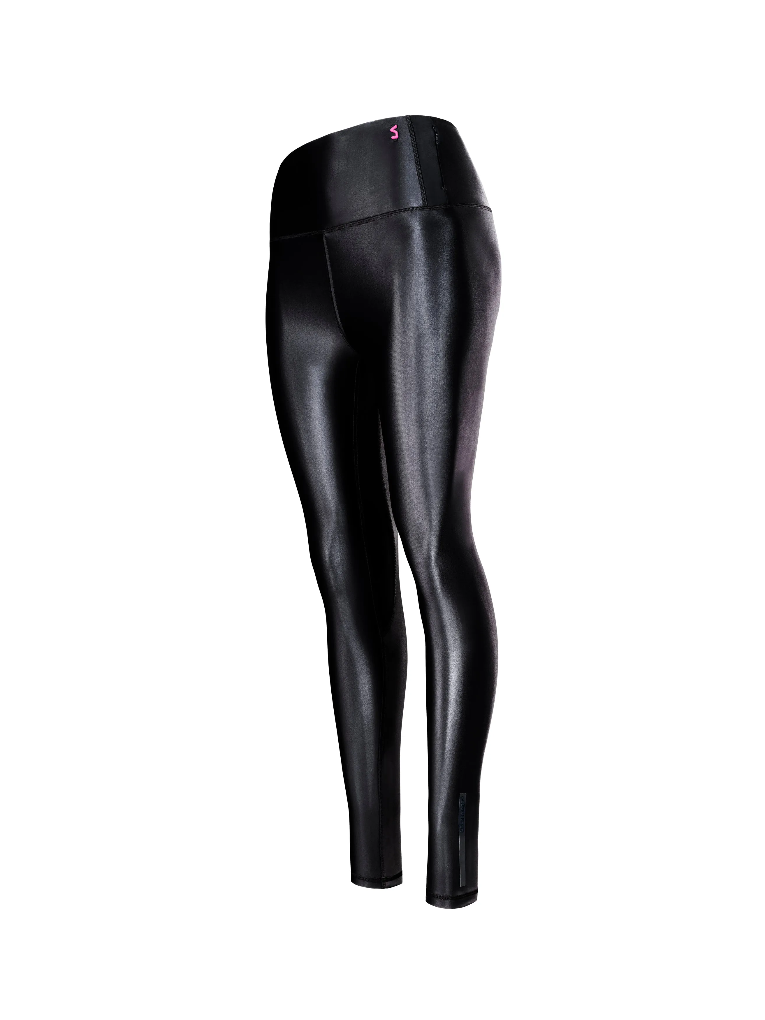 ANDROMEDA LEGGINGS IN BLACK | PINK SHINE