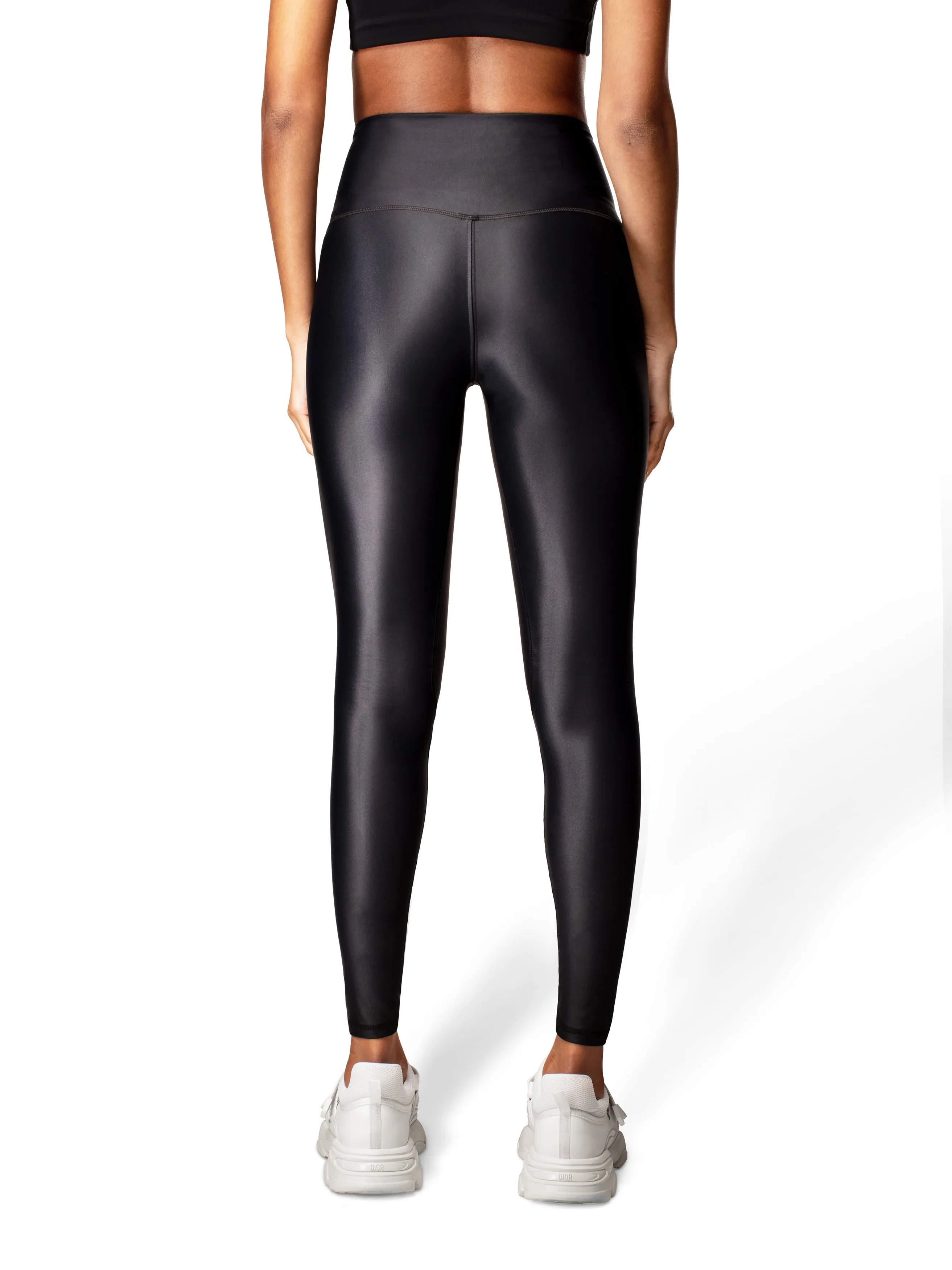 ANDROMEDA LEGGINGS IN BLACK | PINK SHINE