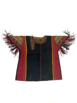 Antique Hungarian Embroidered Fringe Vest