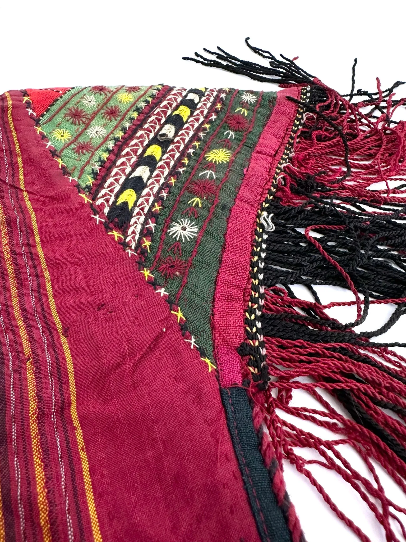 Antique Hungarian Embroidered Fringe Vest