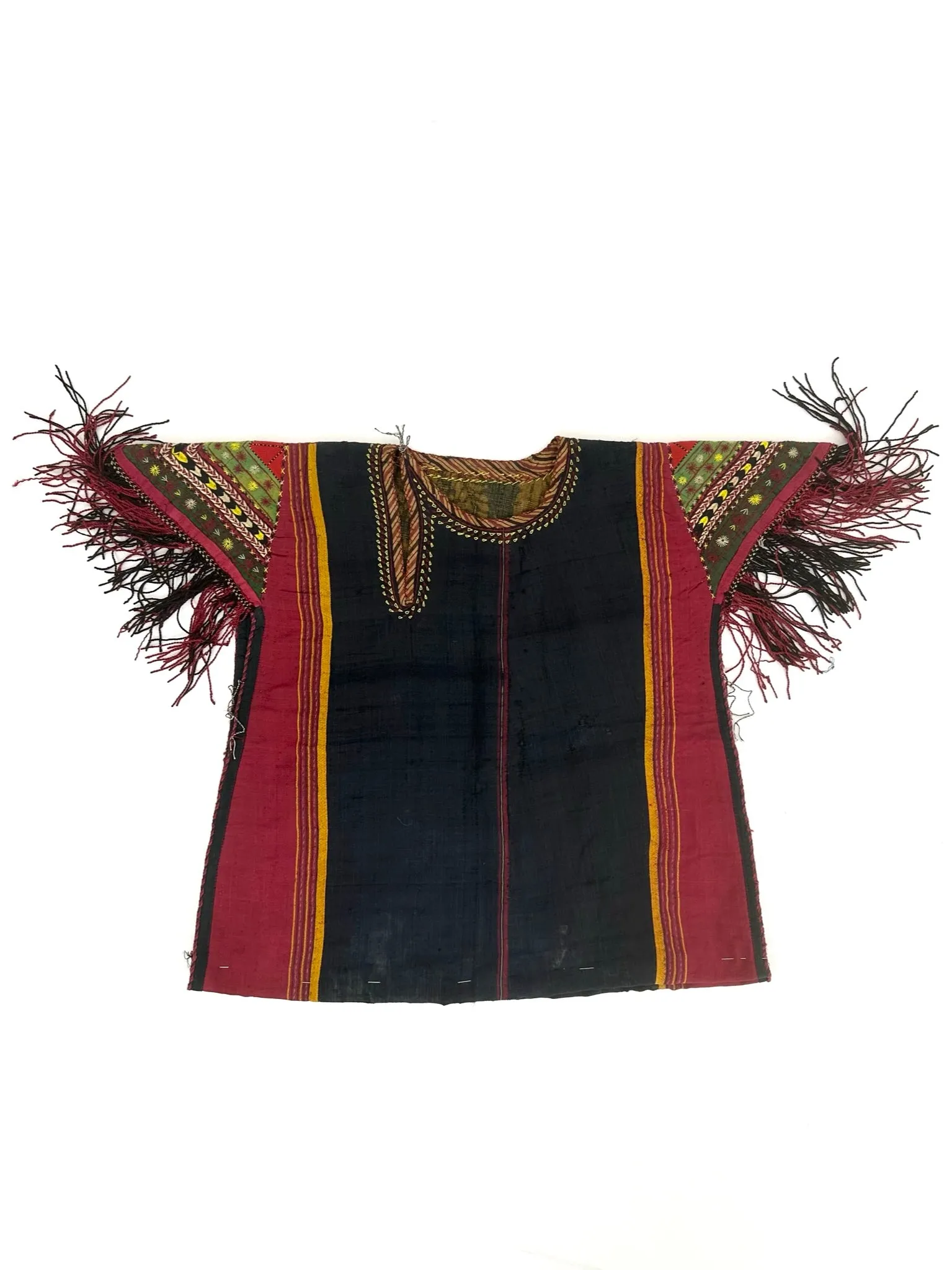 Antique Hungarian Embroidered Fringe Vest