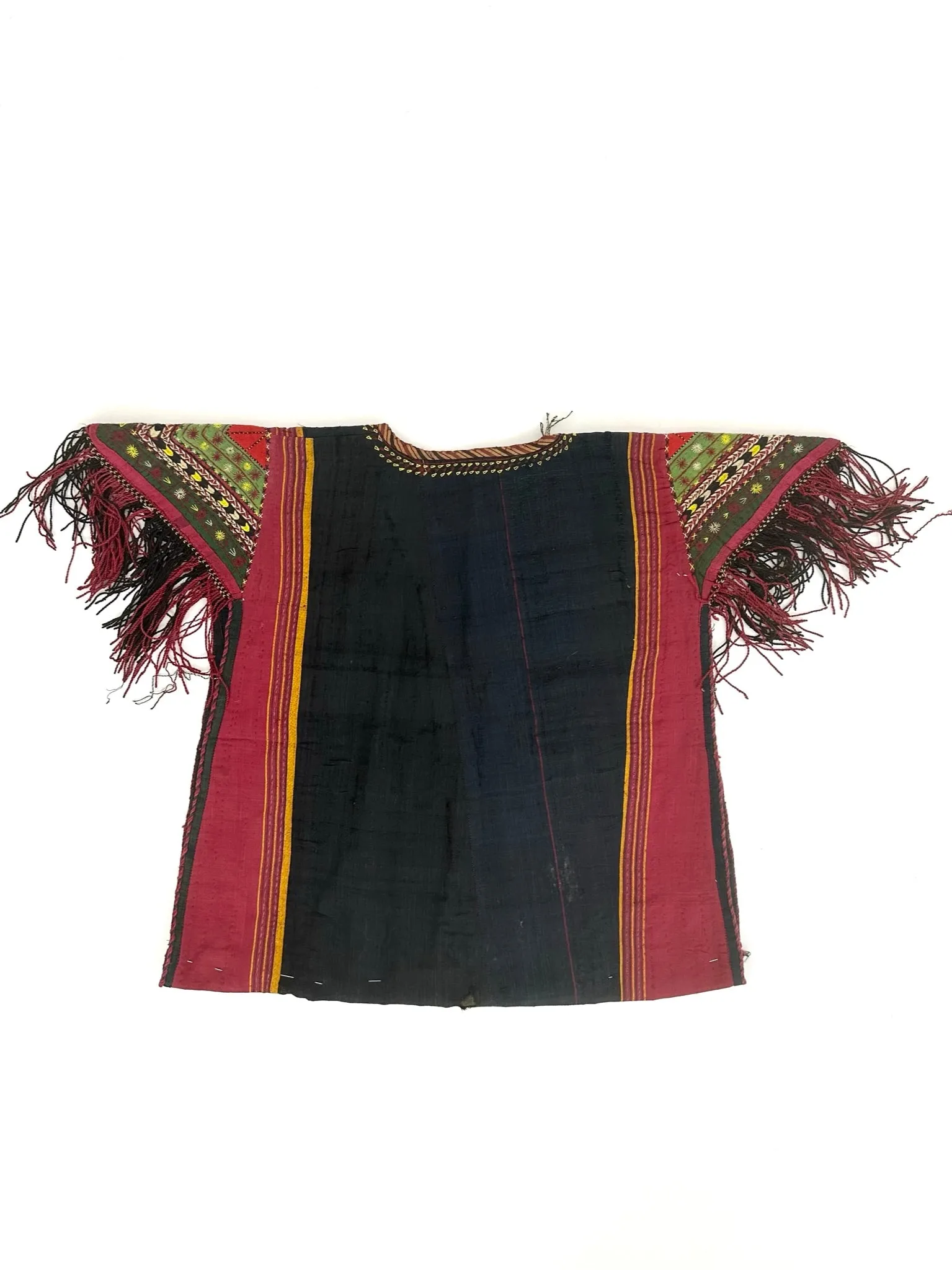 Antique Hungarian Embroidered Fringe Vest