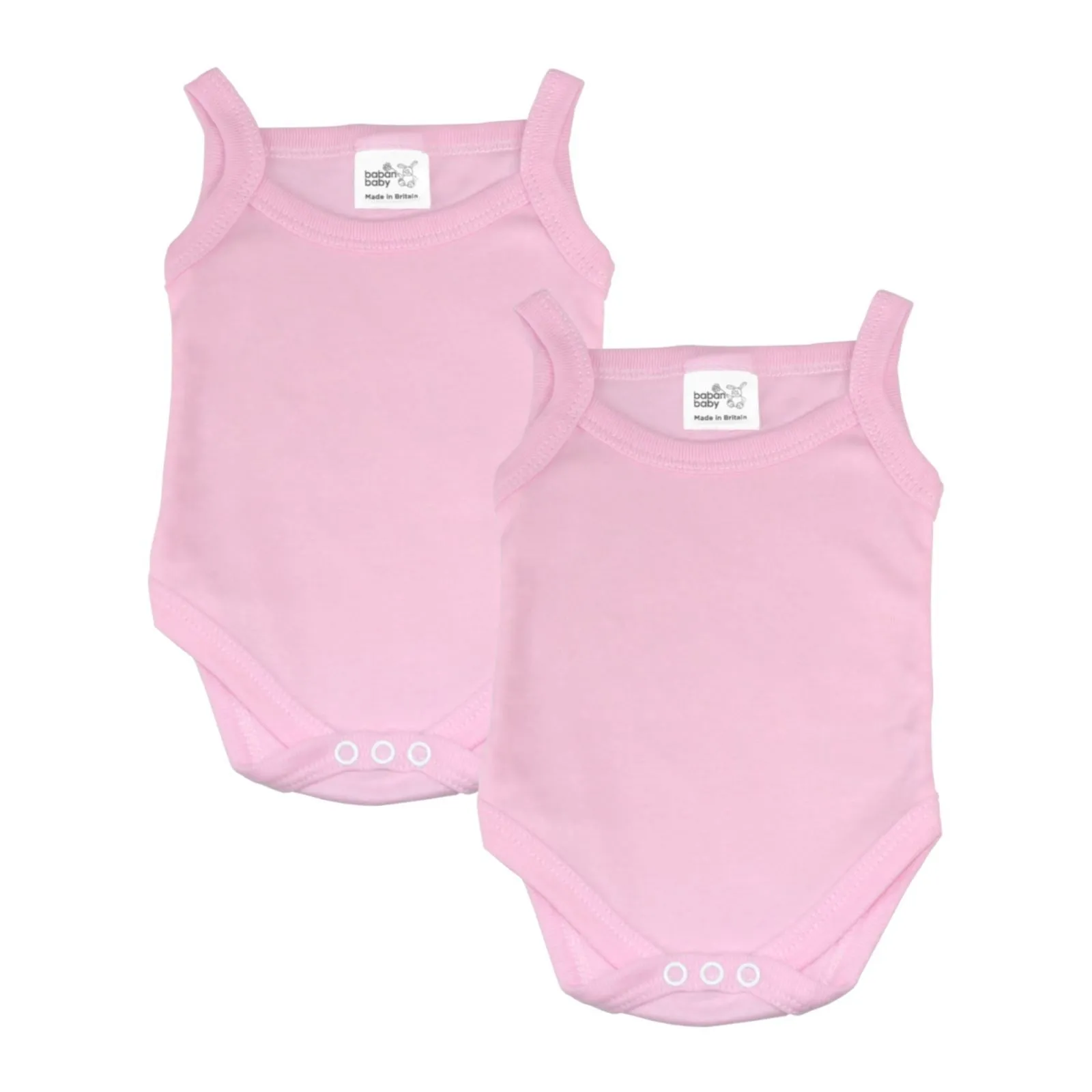 Baban Baby Strap Shoulder Bodysuits - 2 Pack