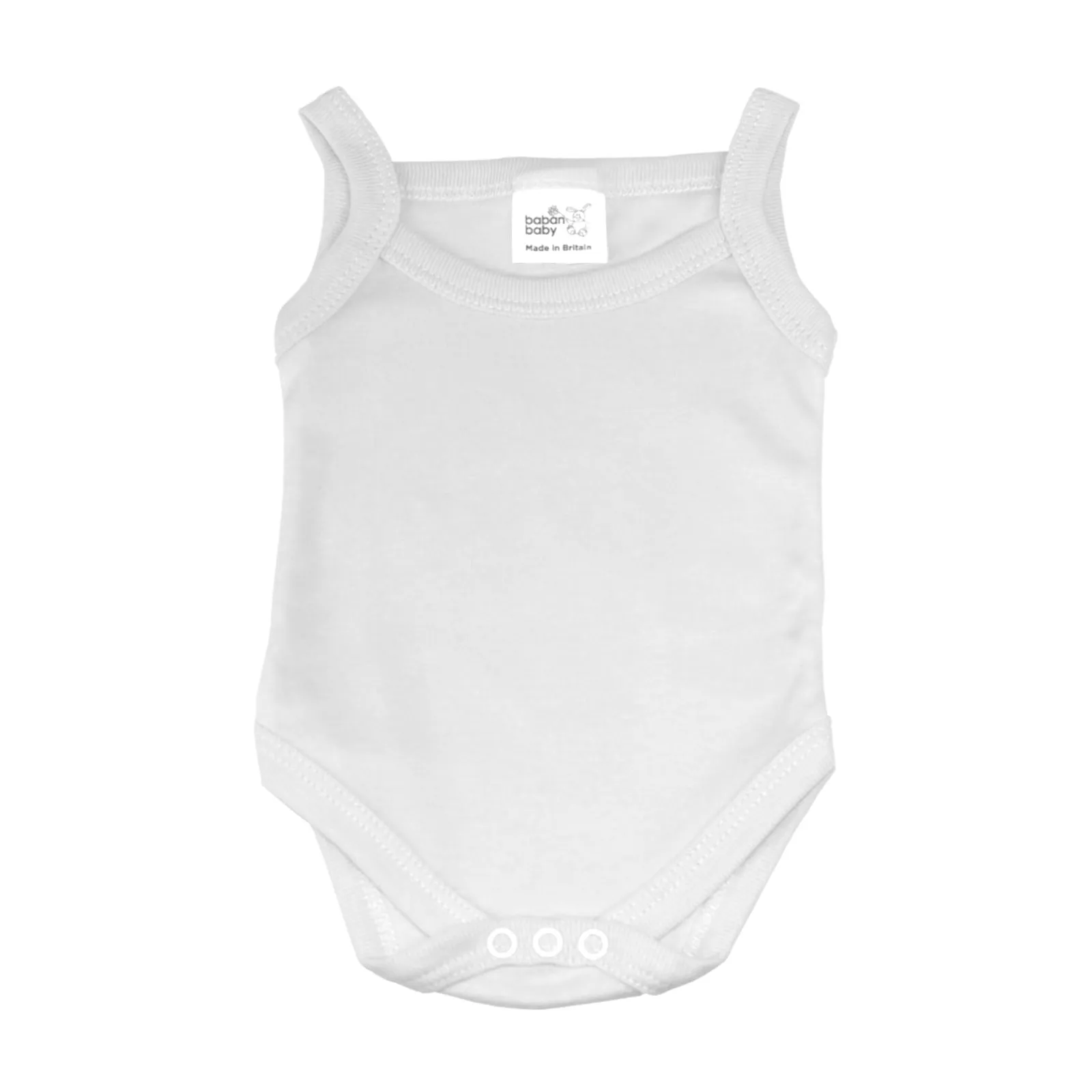Baban Baby Strap Shoulder Bodysuits - 2 Pack