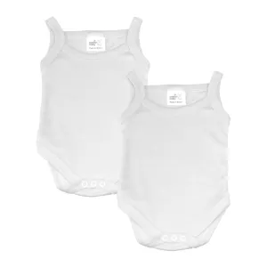 Baban Baby Strap Shoulder Bodysuits - 2 Pack
