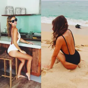 Backless Bandage Bathing Suit Thong Bodysuit One Piece Kylie Jenner Style