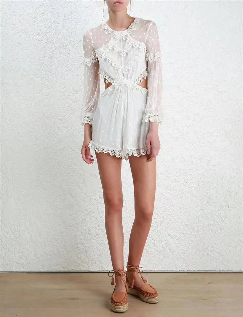 Backless Chiffon Playsuit