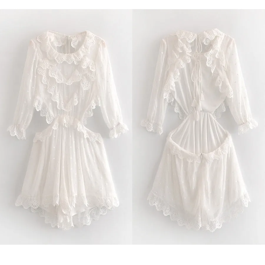 Backless Chiffon Playsuit
