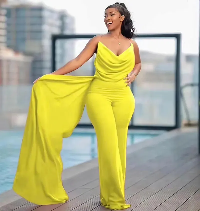 Backless hip hugging jumpsuit