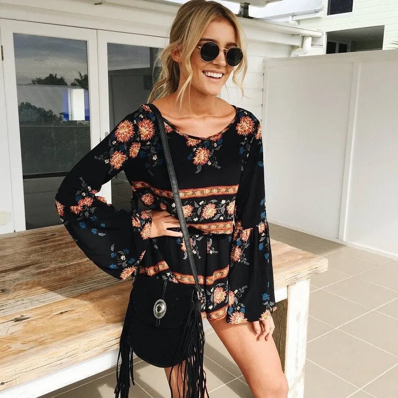 Backless Two Piece Romper