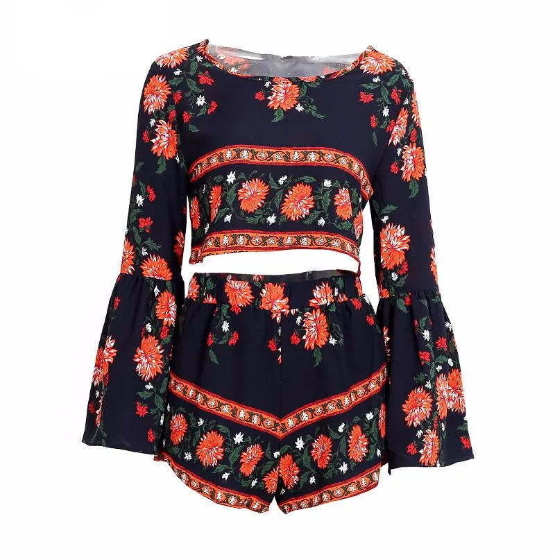 Backless Two Piece Romper