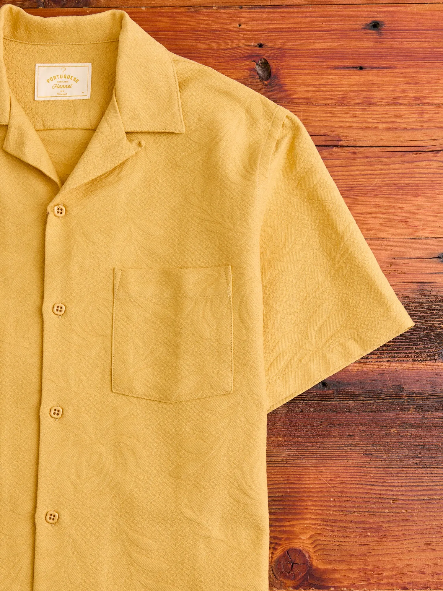 Beach Resort Button-Up Shirt in Coral