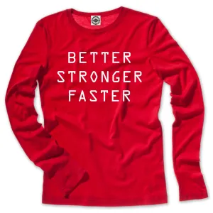 Better Stronger Faster Kid's Long Sleeve Tee