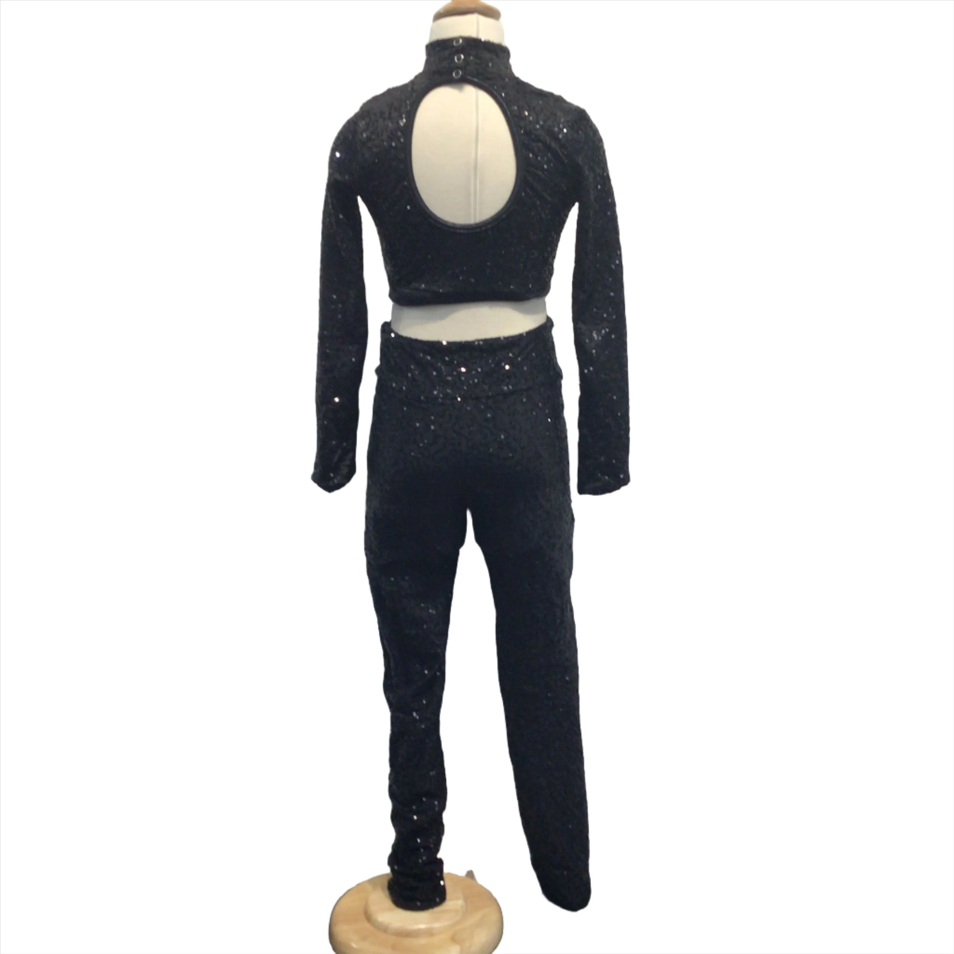 Black Sequin Two Piece Jazz