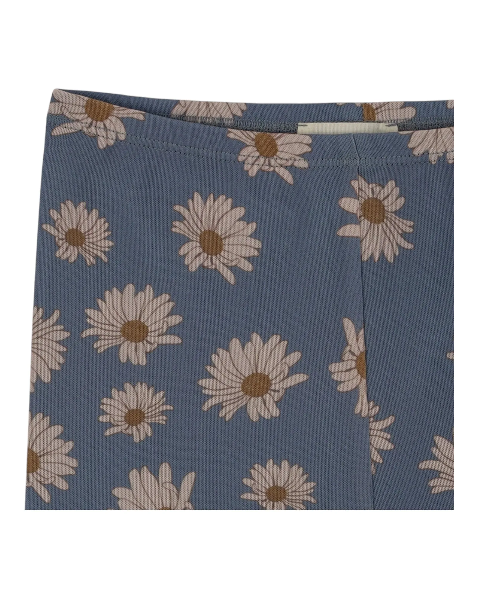 Blue Mesh Pants with Daisy Pattern
