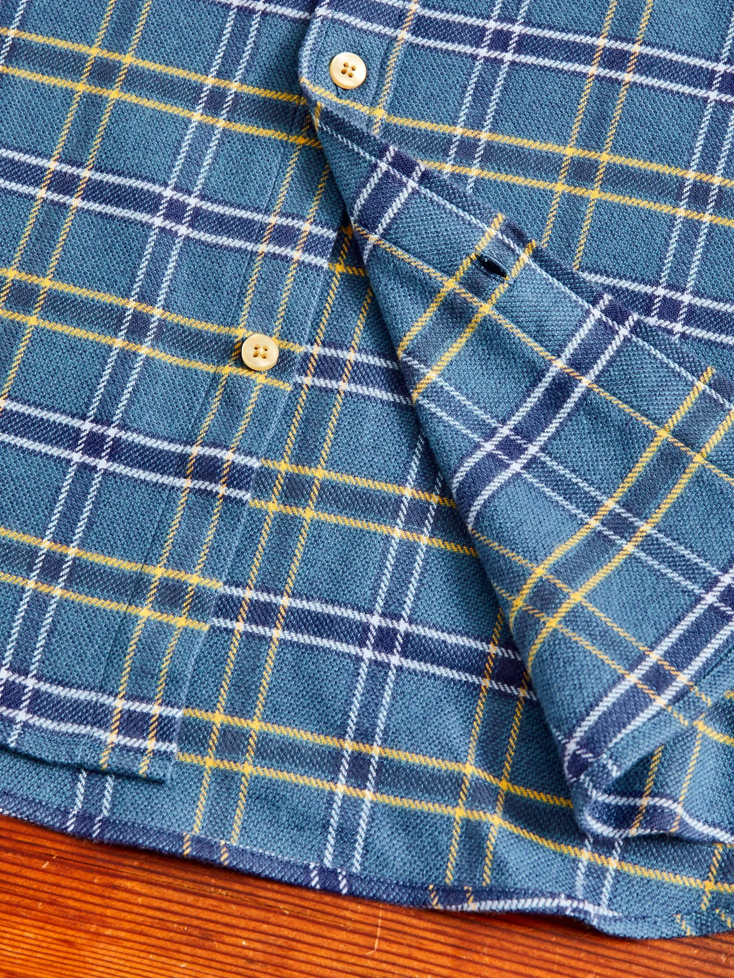 Blue Water Button-Up Shirt in Cerulean