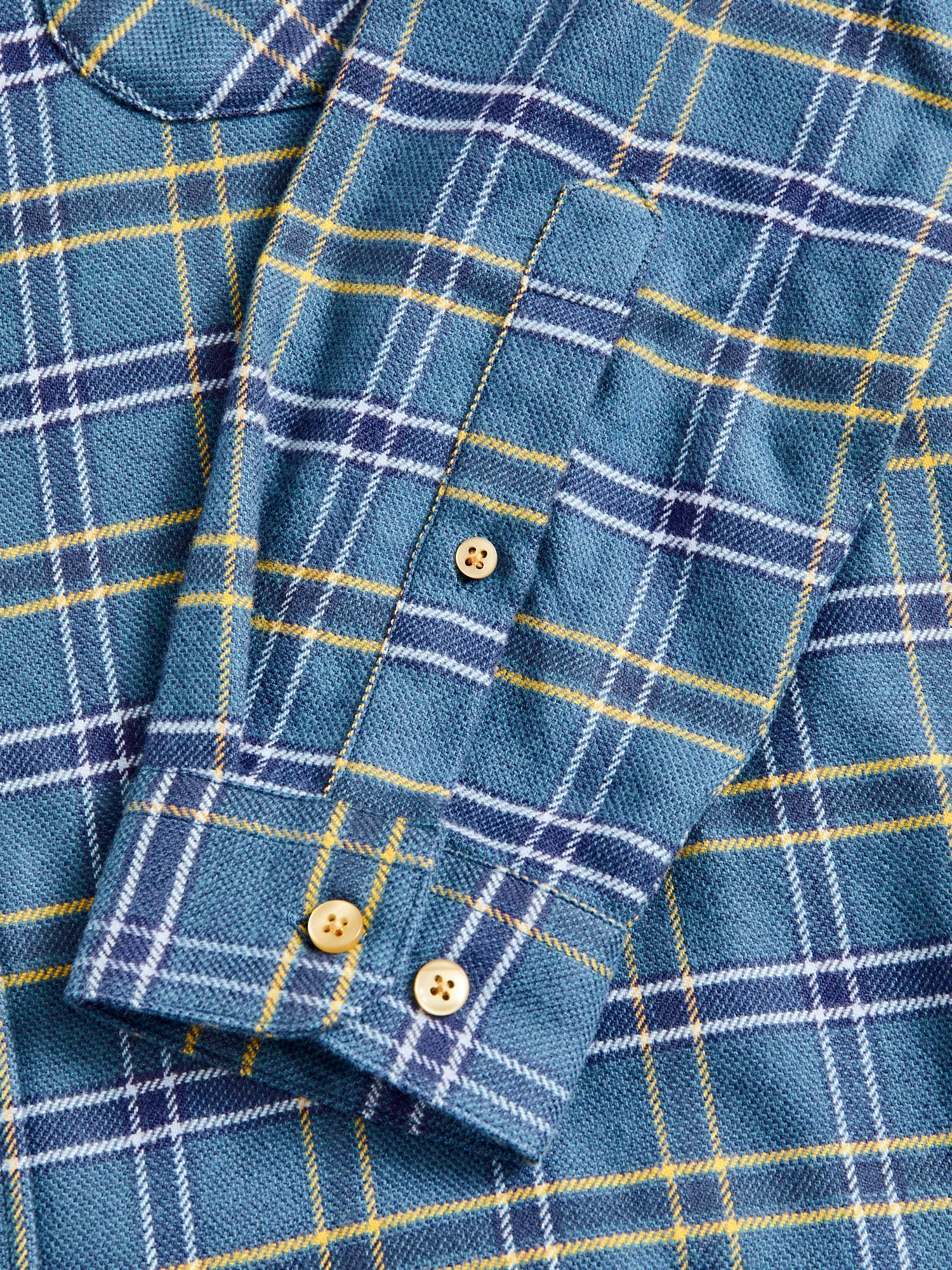 Blue Water Button-Up Shirt in Cerulean