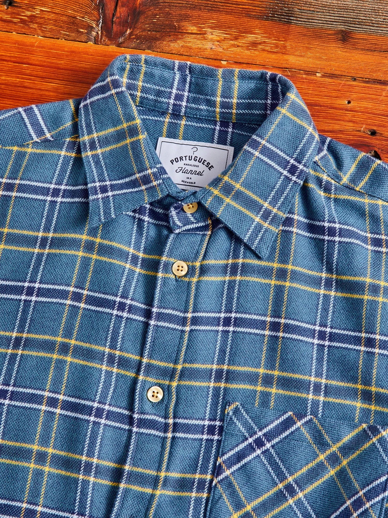 Blue Water Button-Up Shirt in Cerulean