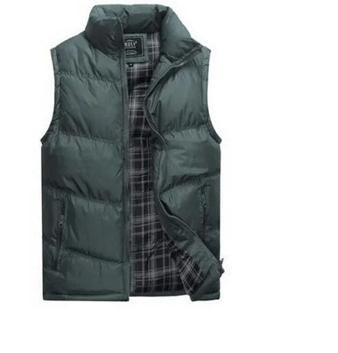 Brand Men's Fashion Outerwear Leisure Casual Vest Men Coat Warm Sleeveless Jacket Men Military Waistcoat D3135