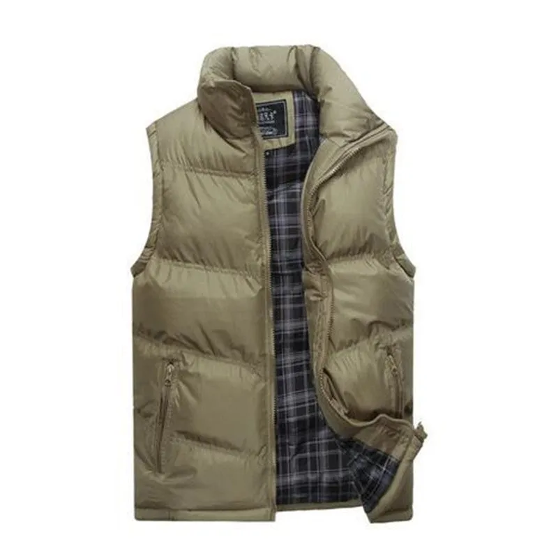 Brand Men's Fashion Outerwear Leisure Casual Vest Men Coat Warm Sleeveless Jacket Men Military Waistcoat D3135