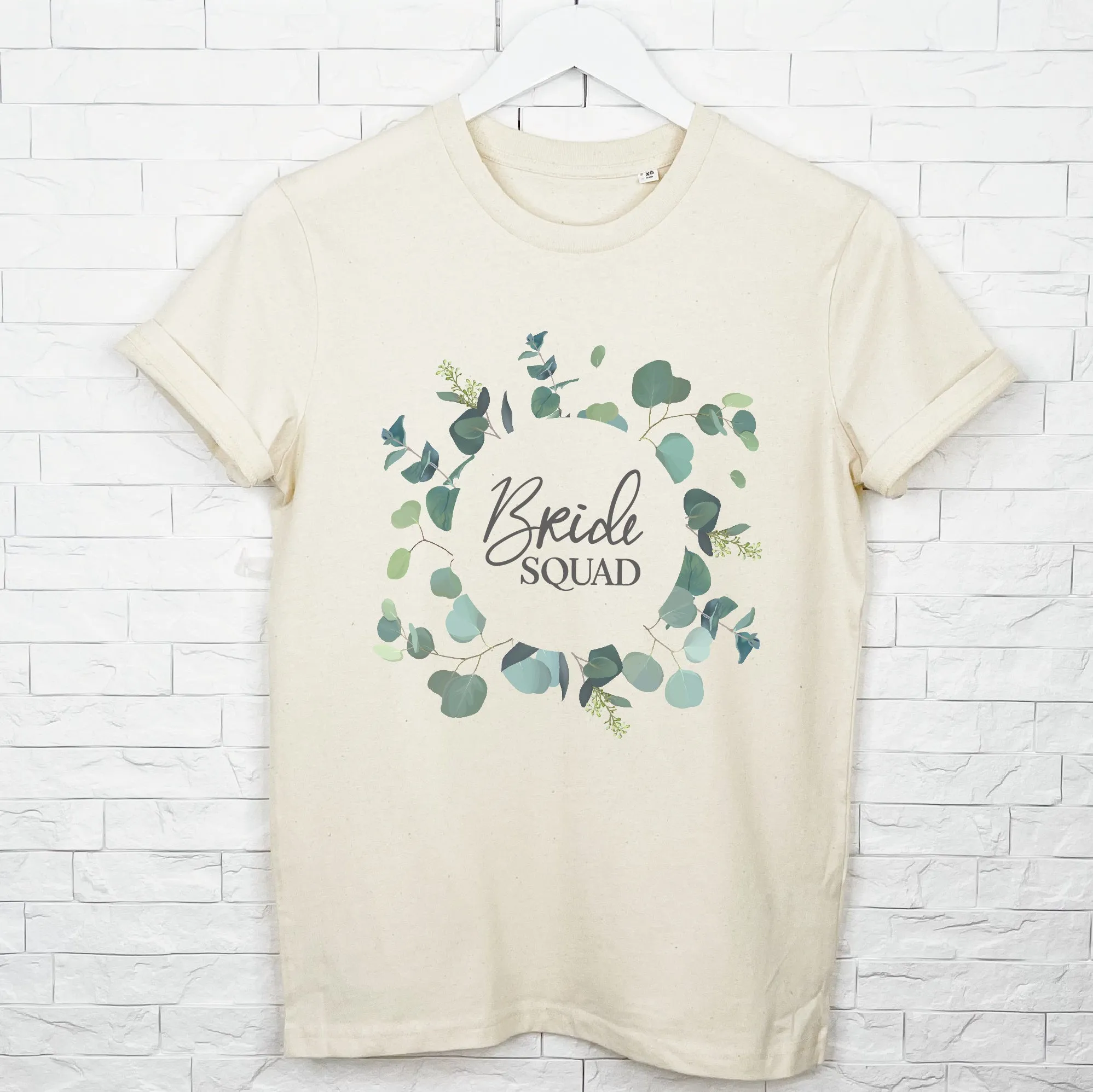 Bride To Be And Hen Eucalyptus Wreath T Shirt Set