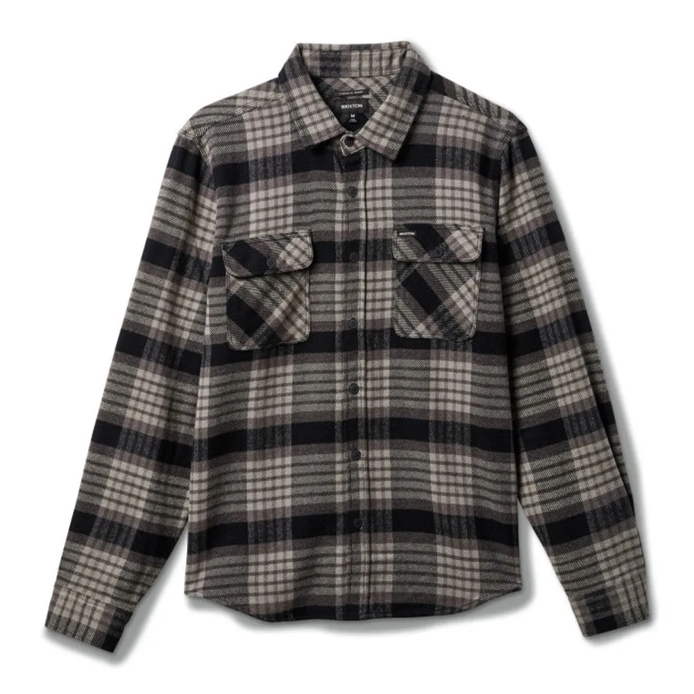 Brixton - Bowery Flannel Black/Light Grey/Charcoal