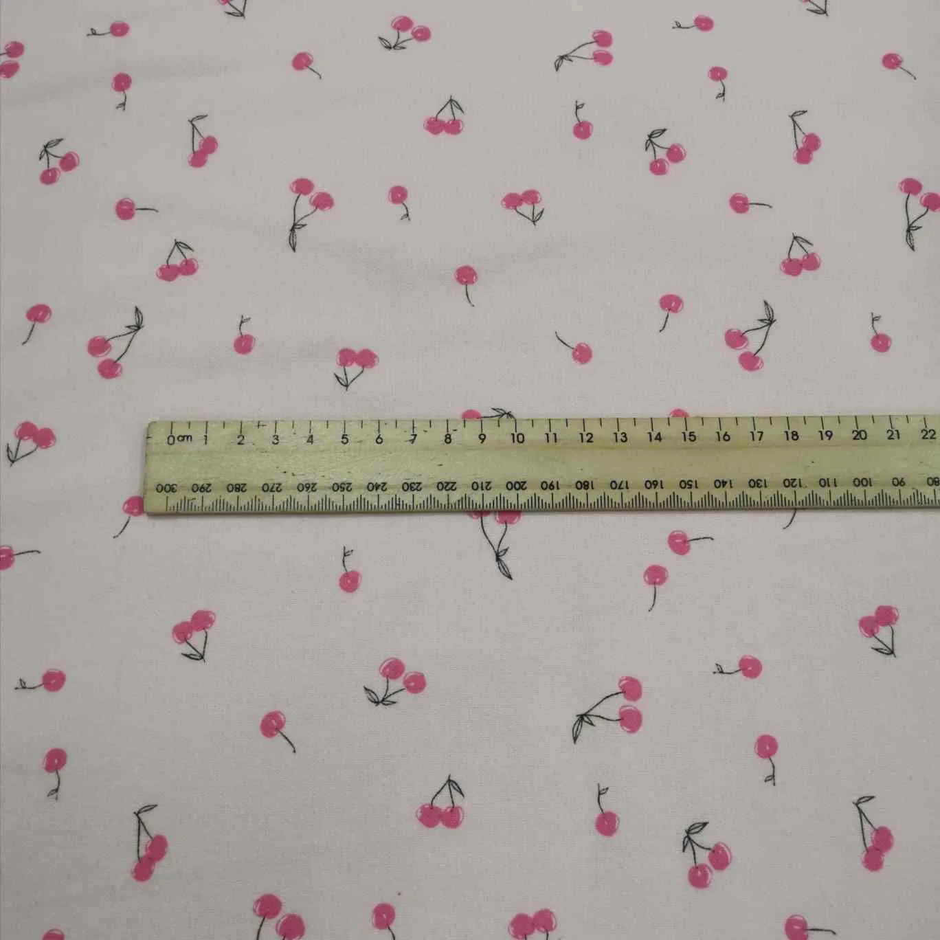 Brushed Cotton Flannelette, Cherry-ish You Delicate
