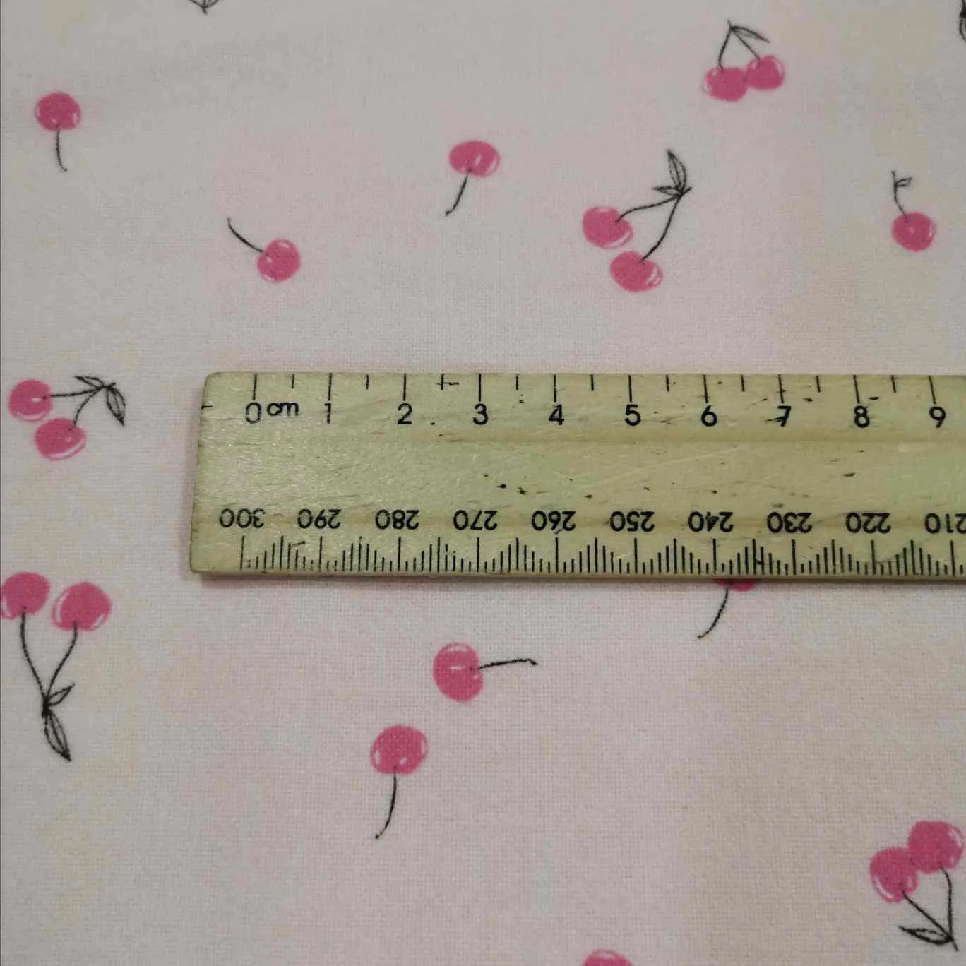 Brushed Cotton Flannelette, Cherry-ish You Delicate