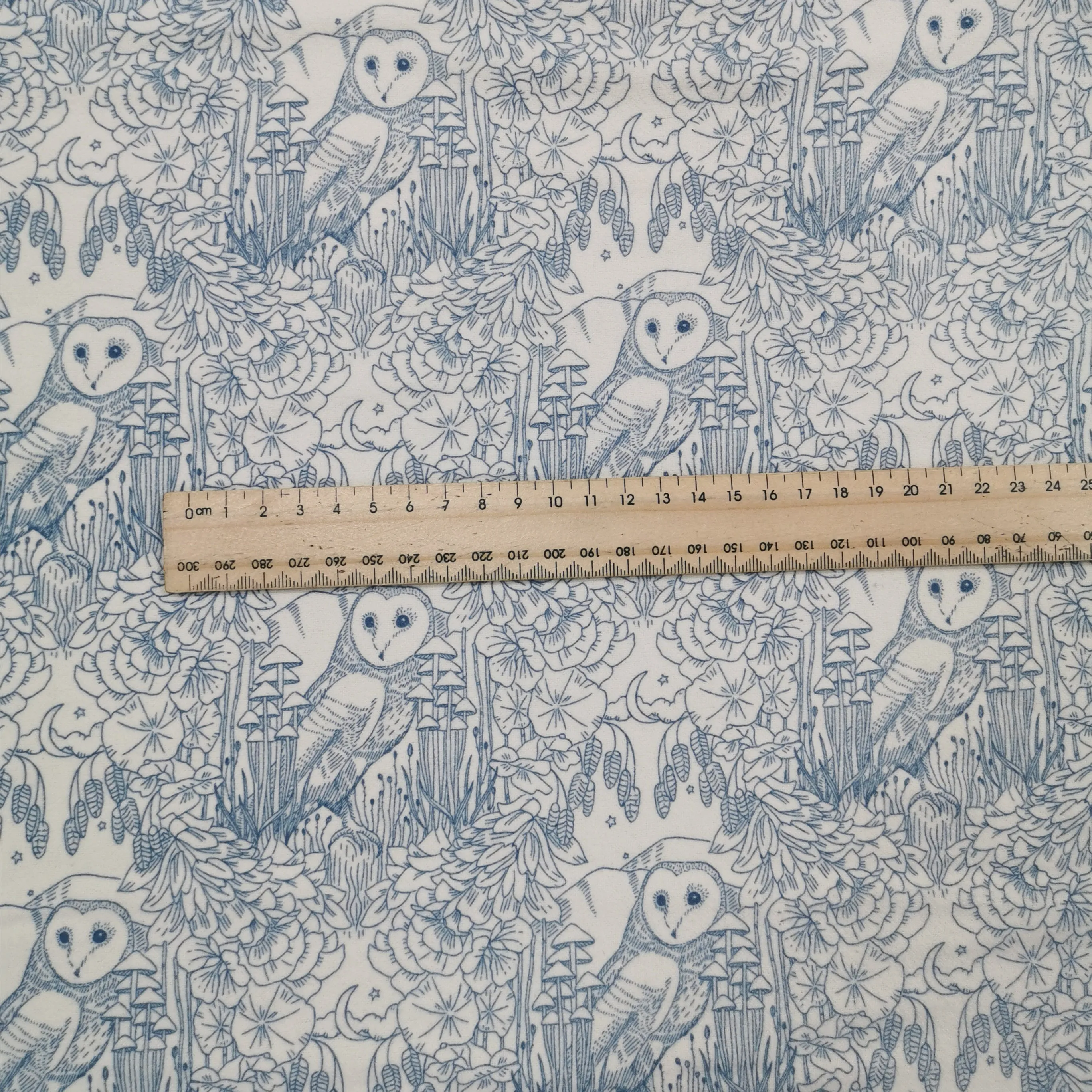 Brushed Cotton Flannelette, Moonlit Guardian Sky