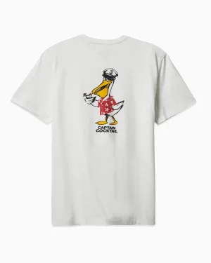 Captain Cocktail Short Sleeve Tee White