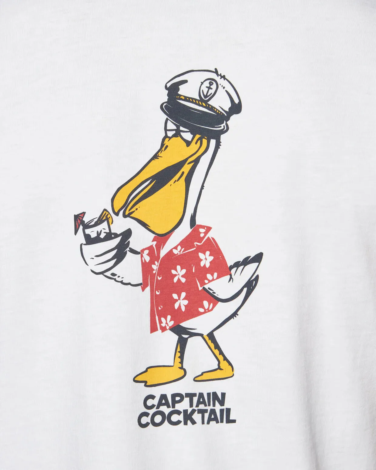 Captain Cocktail Short Sleeve Tee White
