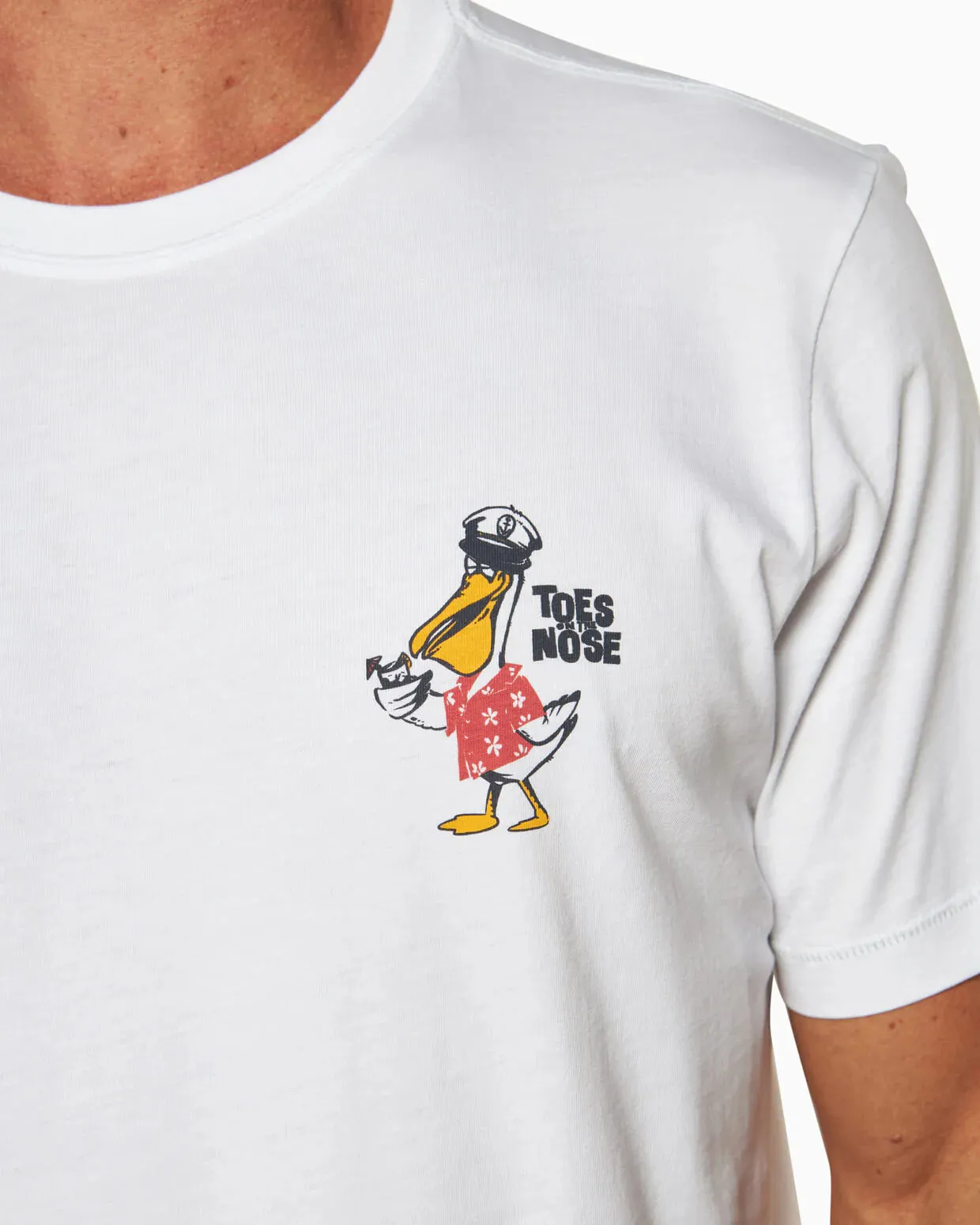 Captain Cocktail Short Sleeve Tee White