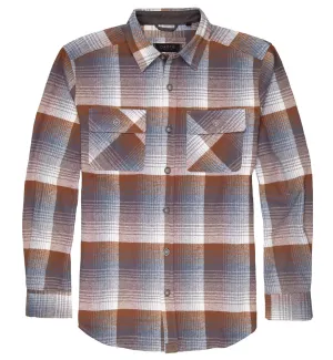 Dakota Grizzly | Turk | Reverse Weave Cotton Flannel Shirt | Men's | Rusty Nail