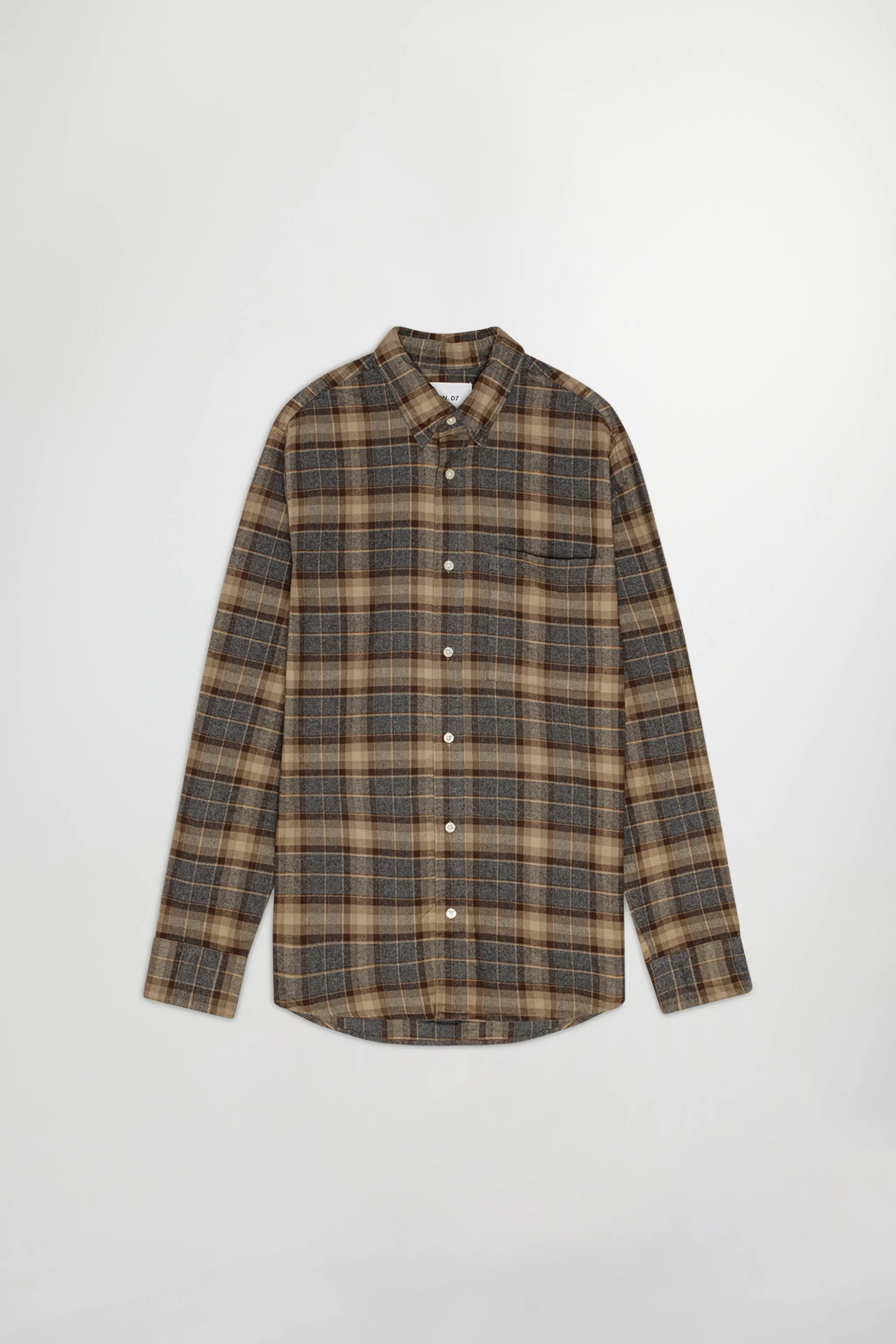 Deon 5465 Brown Check Shirt