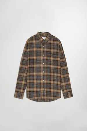 Deon 5465 Brown Check Shirt